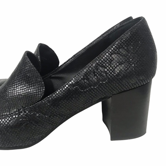 Patricia Nash Martina Loafer Pumps Black Leather - Picture 2 of 9
